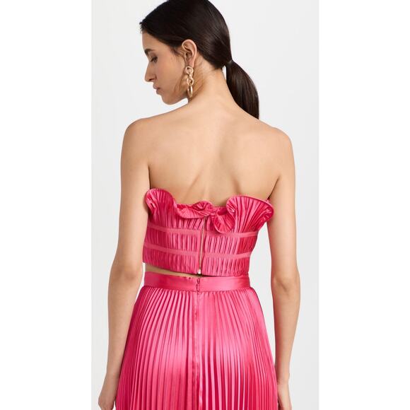 Amur Oriel Bustier Top in Dahlia Pink Fuchsia  US 2 XS NEW - Picture 6 of 10